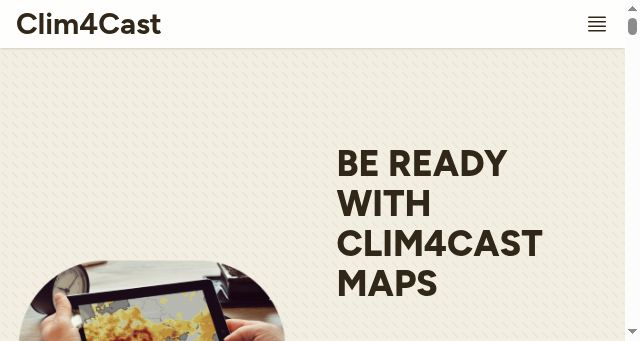 Screenshot of clim4cast.eu