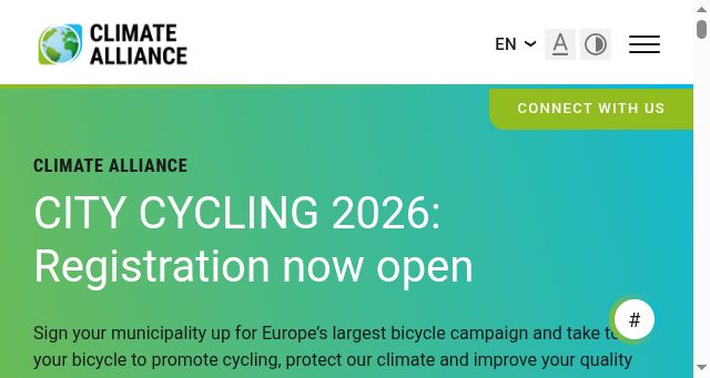 Screenshot of climatealliance.org