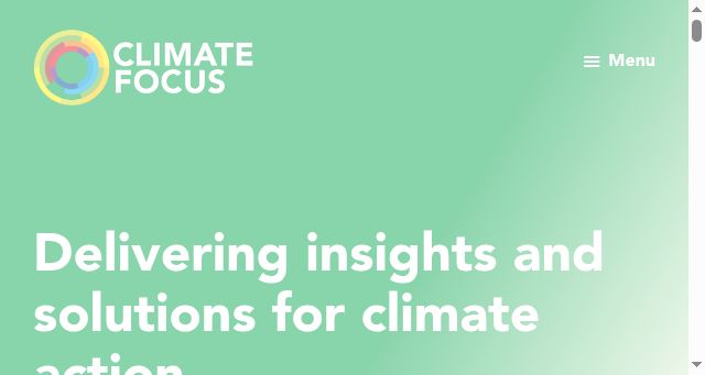 Screenshot of climatefocus.com