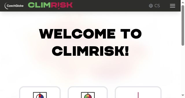 Screenshot of climrisk.eu