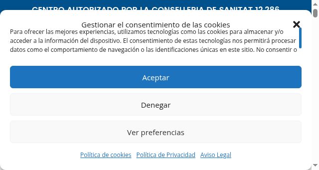 Screenshot of clinicaripalda.es