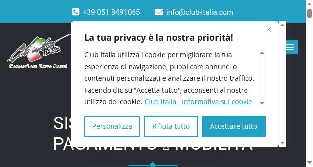 Screenshot of club-italia.com