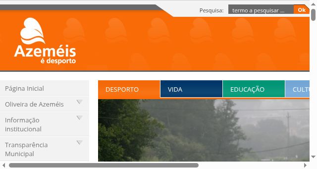Screenshot of cm-oaz.pt