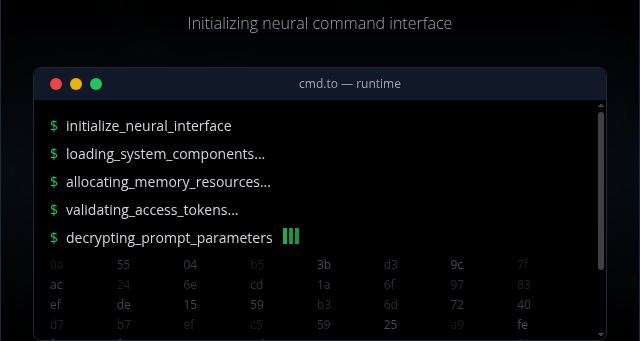 Screenshot of cmd.to