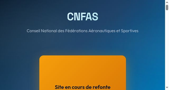 Screenshot of cnfas.fr