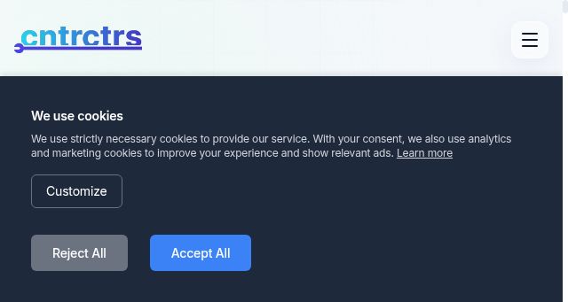 Screenshot of cntrctrs.com