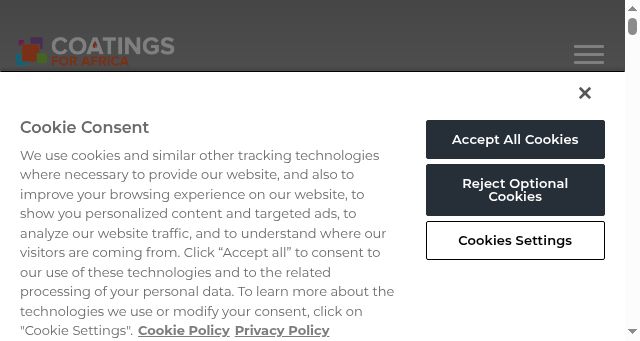 Screenshot of coatingsforafrica.com