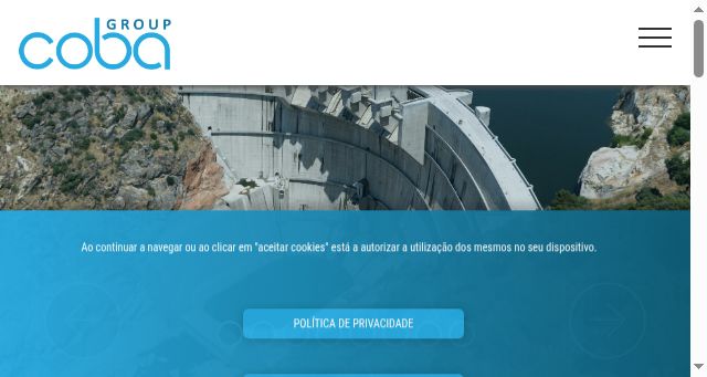 Screenshot of cobagroup.com