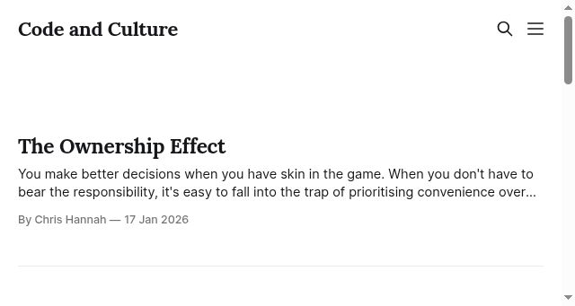 Screenshot of codeandculture.uk