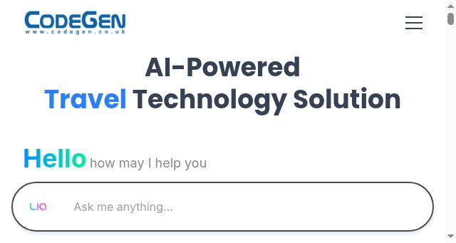Screenshot of codegen.co.uk