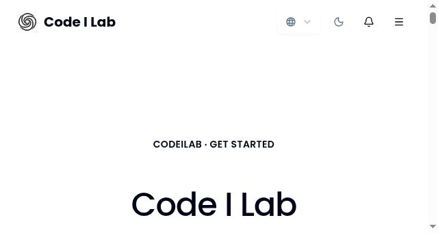 Screenshot of codeilab.com