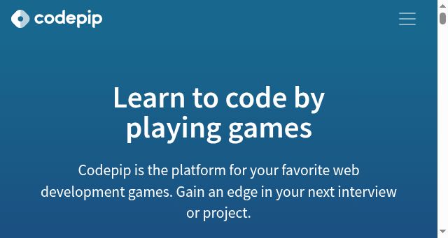Screenshot of codepip.com