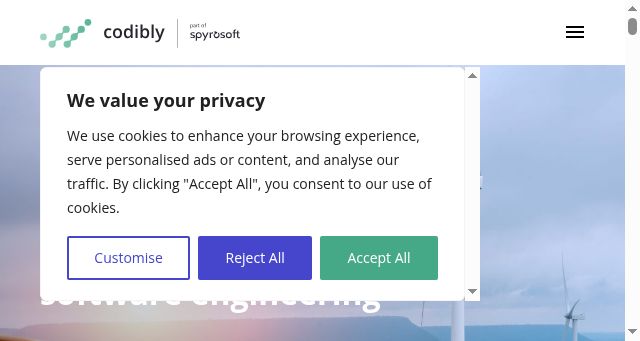 Screenshot of codibly.com