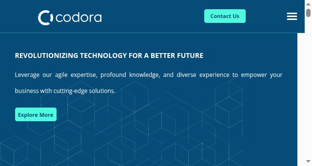 Screenshot of codora.io