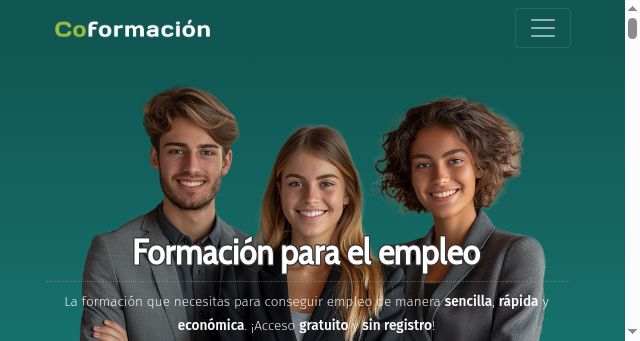 Screenshot of coformacion.com