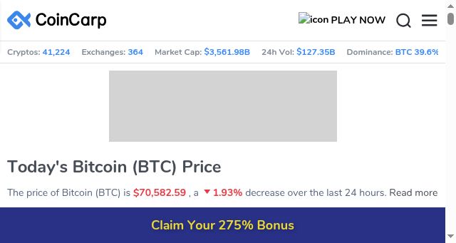 Screenshot of coincarp.com