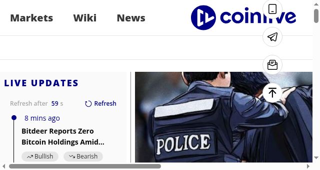 Screenshot of coinlive.com
