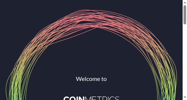 Screenshot of coinmetrics.io