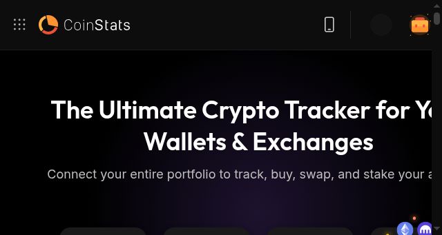 Screenshot of coinstats.app