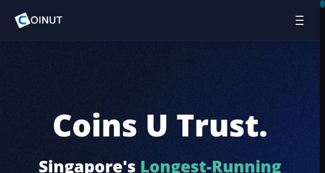 Screenshot of coinut.com