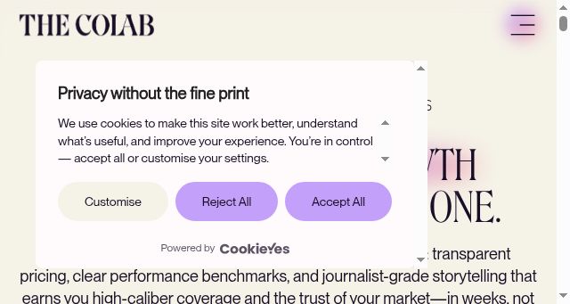 Screenshot of colabcomms.co