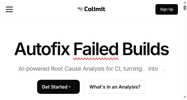 Screenshot of colimit.io