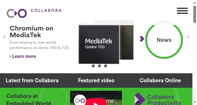 Screenshot of collabora.com