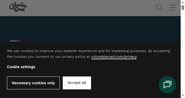 Screenshot of columbiaroad.com