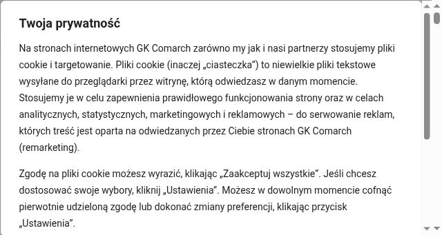 Screenshot of comarchesklep.pl
