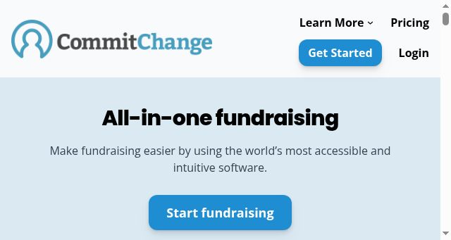 Screenshot of commitchange.com
