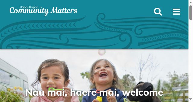 Screenshot of communitymatters.govt.nz