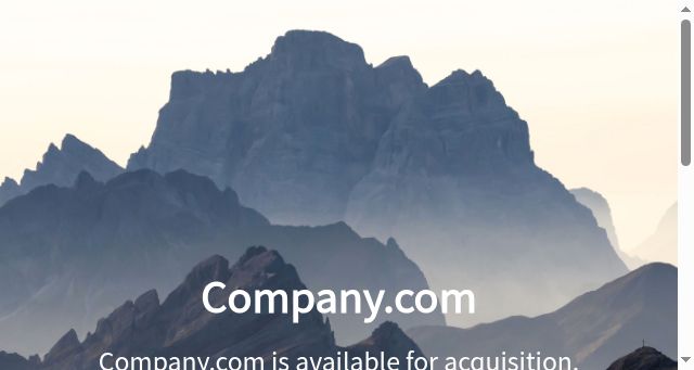Screenshot of company.com