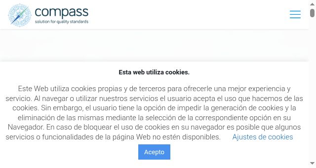 Screenshot of compassproduct.com