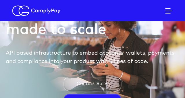 Screenshot of complypay.com