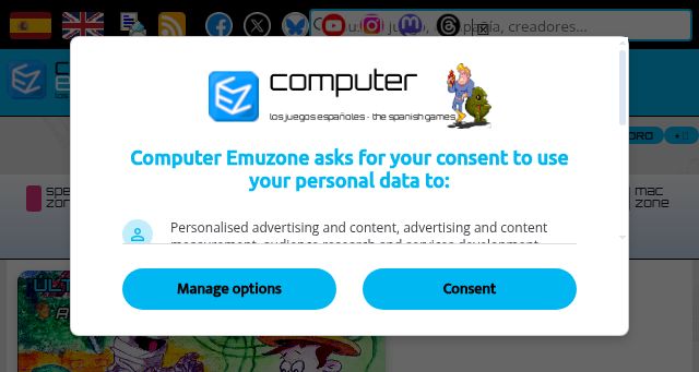 Screenshot of computeremuzone.com
