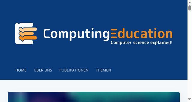 Screenshot of computingeducation.de