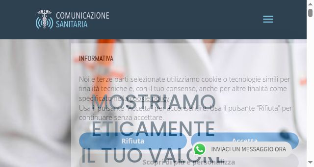Screenshot of comunicazione-sanitaria.com
