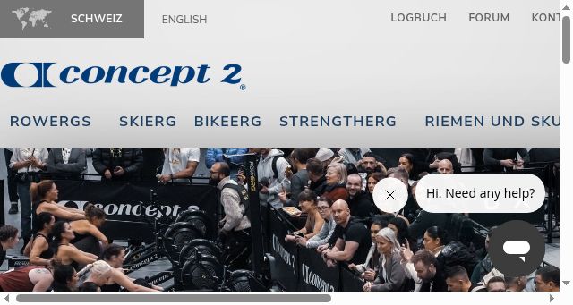 Screenshot of concept2.ch