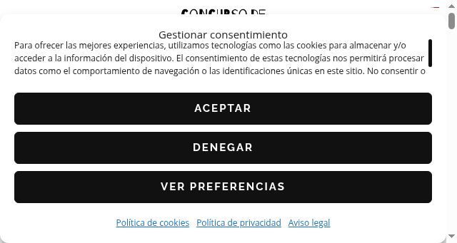Screenshot of concursodetapaszaragoza.com