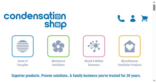 Screenshot of condensationshop.com