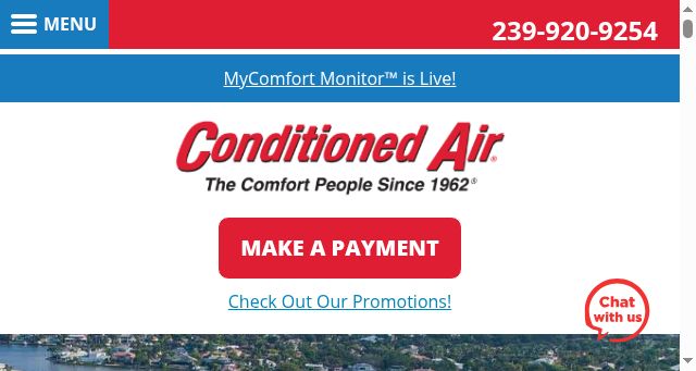 Screenshot of conditionedair.com
