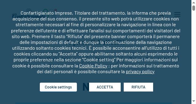 Screenshot of confartigianato.it