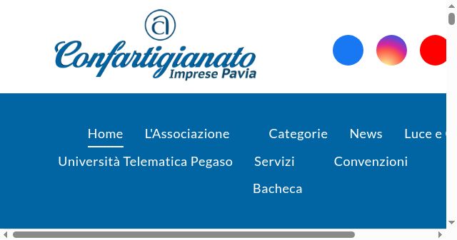 Screenshot of confartigianatopavia.com