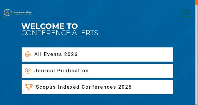 Screenshot of conferencealerts.co.in