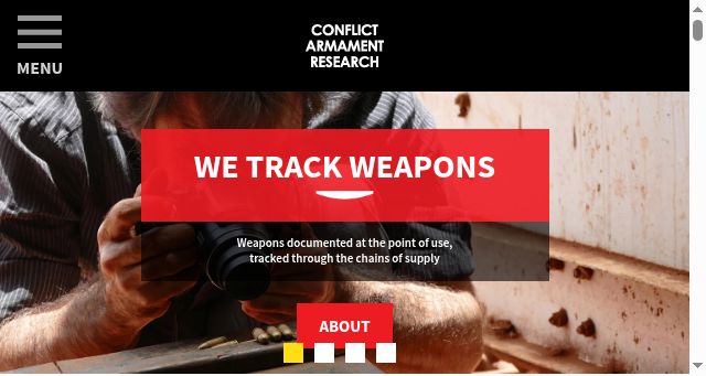 Screenshot of conflictarm.com