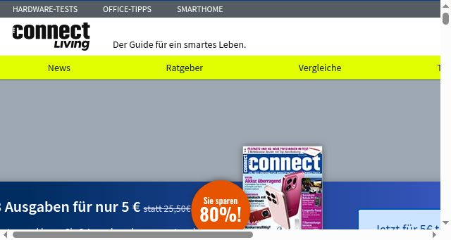 Screenshot of connect-living.de