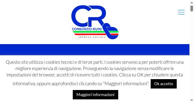 Screenshot of consorziomeuccioruini.it