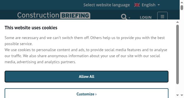 Screenshot of constructionbriefing.com