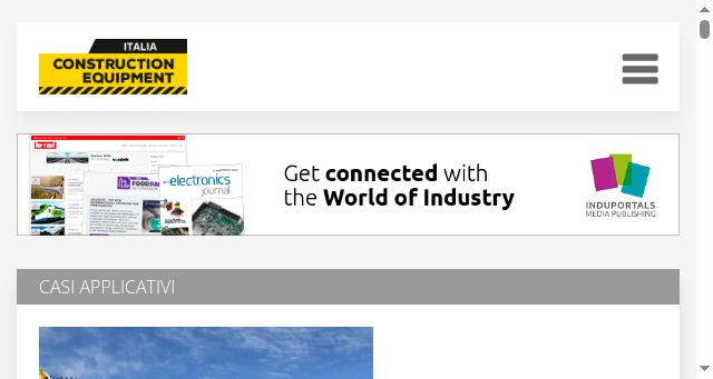 Screenshot of constructionequipmentmag.it