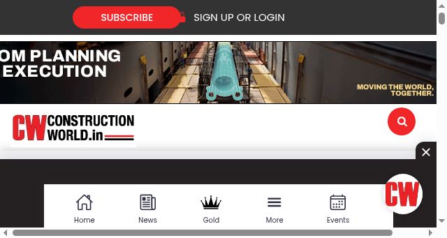 Screenshot of constructionworld.in